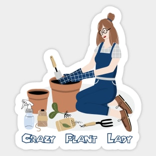 Crazy Plant Lady Sticker